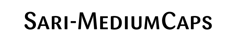 Sari-MediumCaps font preview