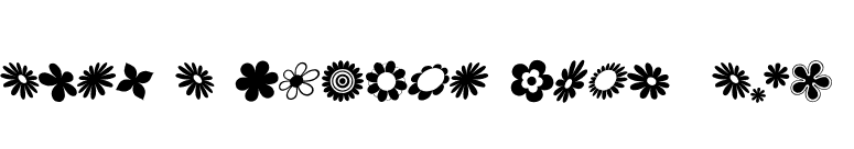 saru's Flower Ding (sRB) font preview