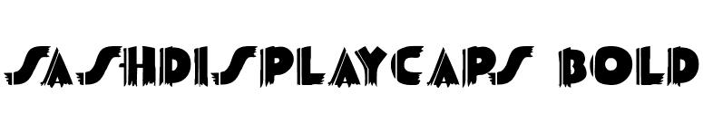 SashDisplayCaps Bold font preview