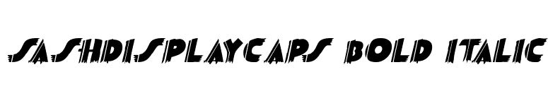 SashDisplayCaps Bold Italic font preview