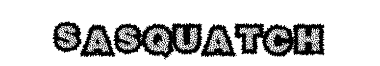 Sasquatch font preview