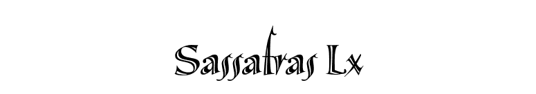 Sassafras Lx font preview