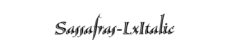 Sassafras-LxItalic font preview