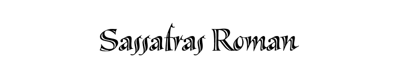 Sassafras Roman font preview
