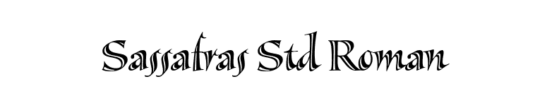 Sassafras Std Roman font preview