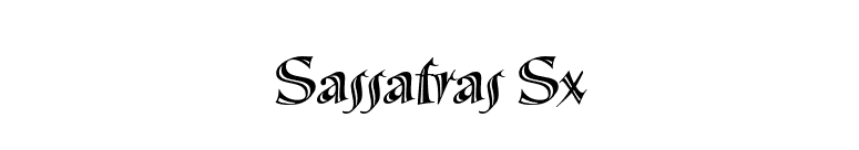 Sassafras Sx font preview