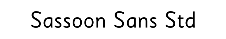 Sassoon Sans Std font preview