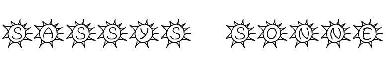 Sassys Sonne font preview