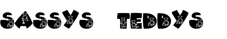 Sassys Teddys 2 font preview