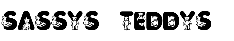 Sassys Teddys 3 font preview