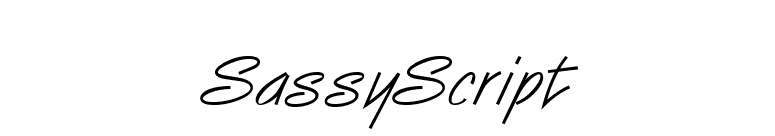SassyScript font preview