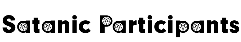 Satanic Participants font preview