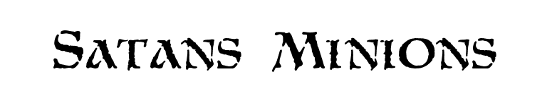 Satans Minions font preview
