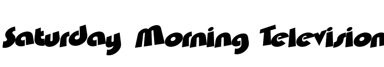 Saturday Morning Television font preview