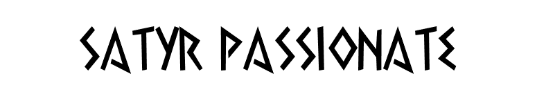 Satyr Passionate font preview