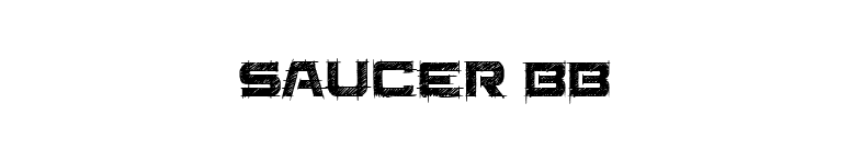 Saucer BB font preview