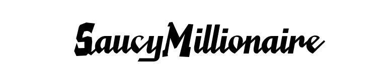 SaucyMillionaire font preview