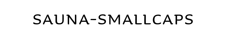 Sauna-SmallCaps font preview