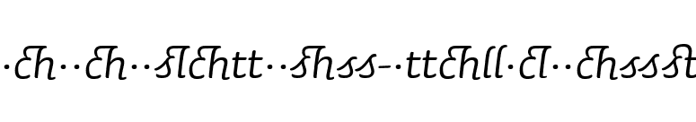 SaunaLigatures-ItalicSwash font preview