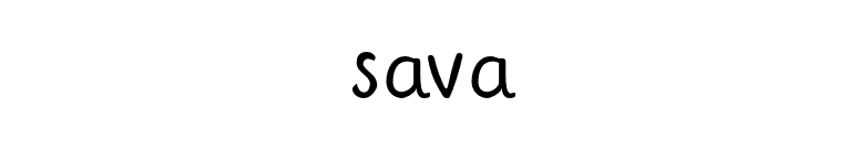 sava font preview
