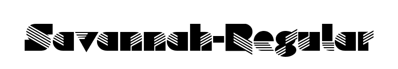Savannah-Regular font preview