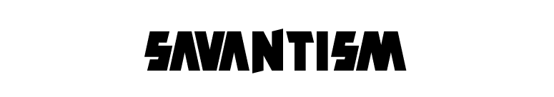 Savantism font preview
