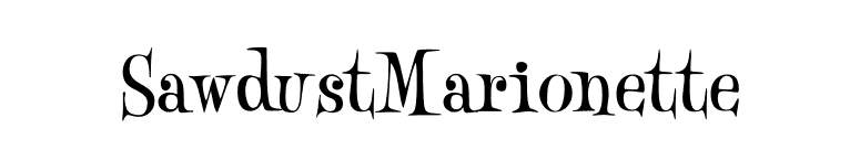 SawdustMarionette font preview