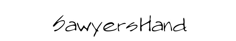 SawyersHand font preview