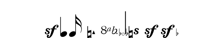 Sax n' Violins SSi font preview