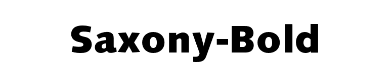 Saxony-Bold font preview