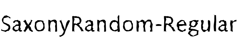 SaxonyRandom-Regular font preview