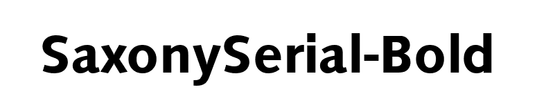 SaxonySerial-Bold font preview