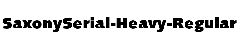 SaxonySerial-Heavy-Regular font preview