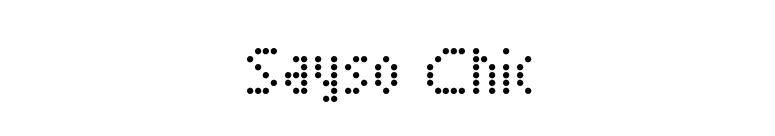 Sayso Chic font preview