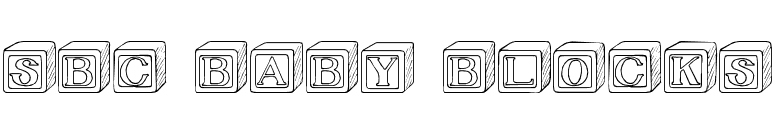 SBC Baby Blocks font preview