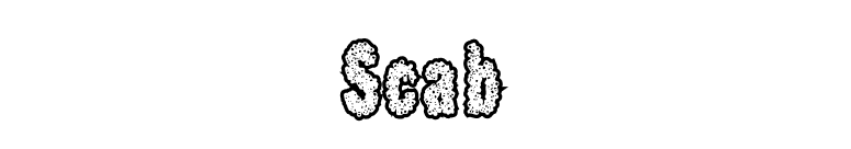 Scab font preview