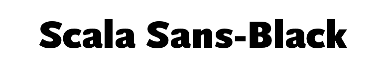 Scala Sans-Black font preview