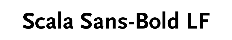 Scala Sans-Bold LF font preview
