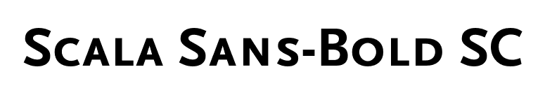 Scala Sans-Bold SC font preview