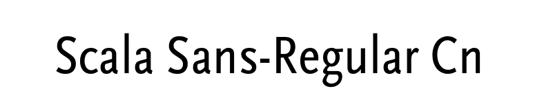 Scala Sans-Regular Cn font preview