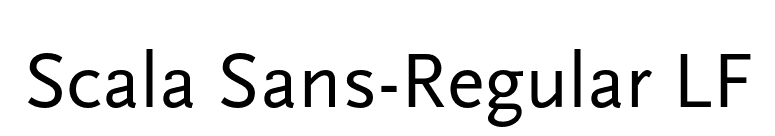 Scala Sans-Regular LF font preview