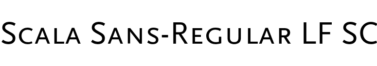 Scala Sans-Regular LF SC font preview