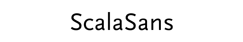 ScalaSans font preview