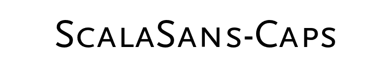 ScalaSans-Caps font preview
