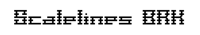 Scalelines BRK font preview