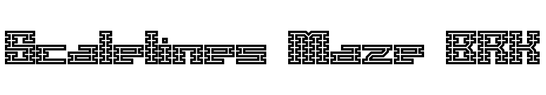 Scalelines Maze BRK font preview