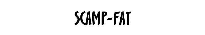 Scamp-Fat font preview