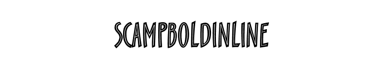 ScampBoldInline font preview