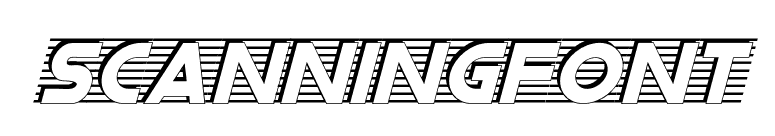 ScanningFont font preview
