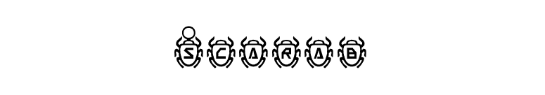 Scarab font preview